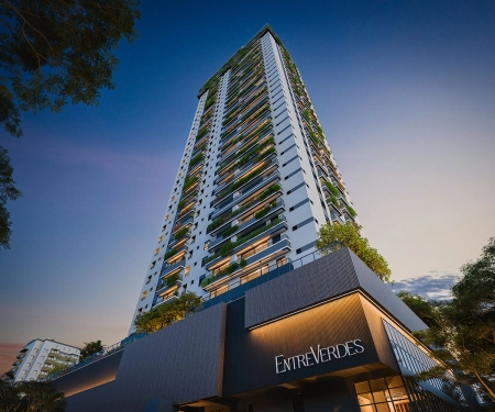 Unidades de 90 e 118 m² do EntreVerdes estão com preço de lançamento até fim de setembro