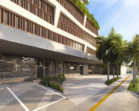 City Way é único compacto de luxo com studios e 2 suítes na orla do Vaca Brava