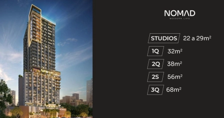 NOMAD Modern Life é o primeiro ultracompacto de Goiânia, com metragens inéditas