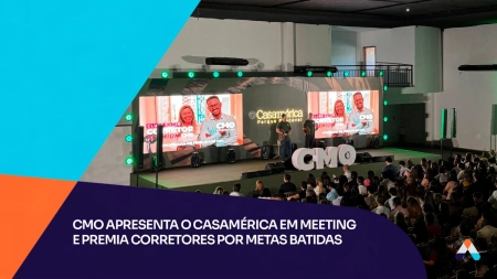 CMO apresenta o Casamérica em meeting e premia corretores por metas batidas
