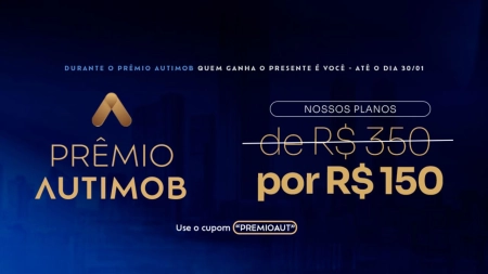 Cadastrados na plataforma AutImob terão direito a desconto de R$200 na assinatura do plano Aut