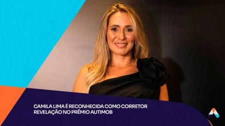 Camila Lima é reconhecida como corretor revelação no prêmio AutImob