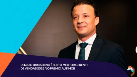 Renato Damaceno é eleito melhor gerente de vendas 2025 no Prêmio AutImob