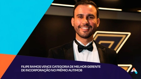 Filipe Ramos vence categoria  de melhor gerente de incorporação no Prêmio AutImob