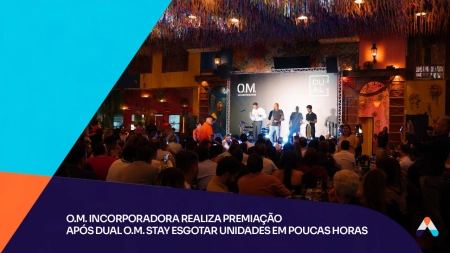O.M. Incorporadora realiza premiação após Dual O.M. Stay esgotar unidades em poucas horas