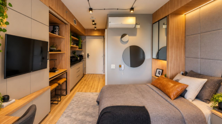 Apartamentos de um dormitório lideram valorização em agosto